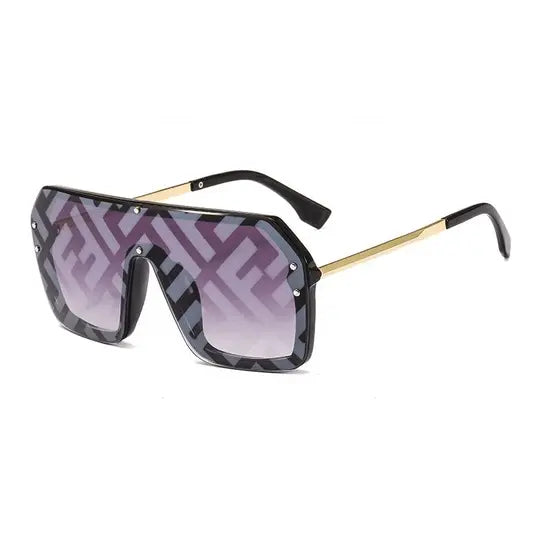 FDI - Fashion Watermark Conjoined Lens Sunglasses Metroutfits