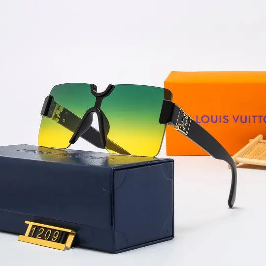 LV - Large Frame Watermark Neutral Eyewear Metroutfitstore