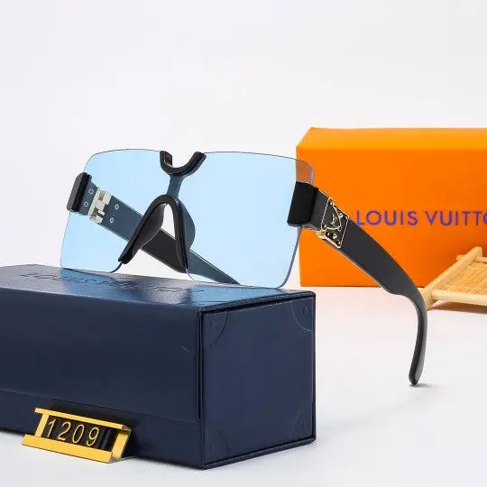 LV - Large Frame Watermark Neutral Eyewear Metroutfitstore