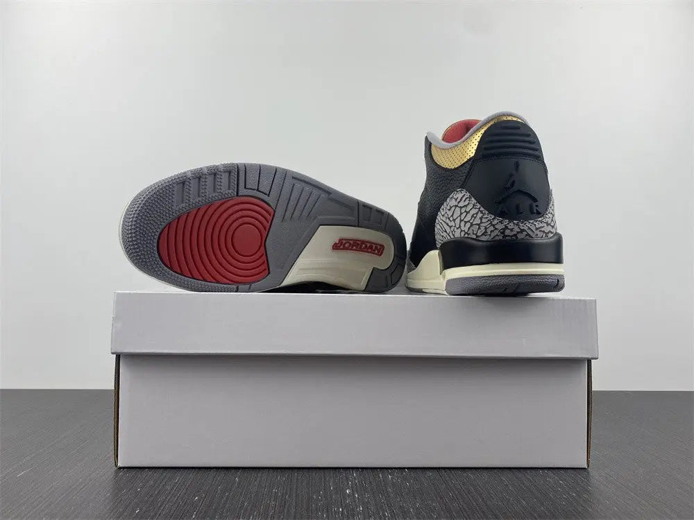 JORDAN - AJ3 3 WMNS “Black Gold” Metroutfits