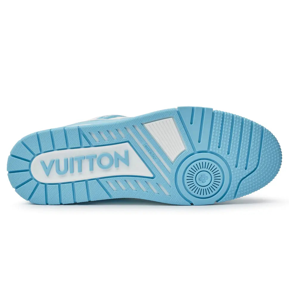 LOUIS VUITTON LV MONOGRAM WHITE SKY BLUE SNEAKER Metroutfitstore