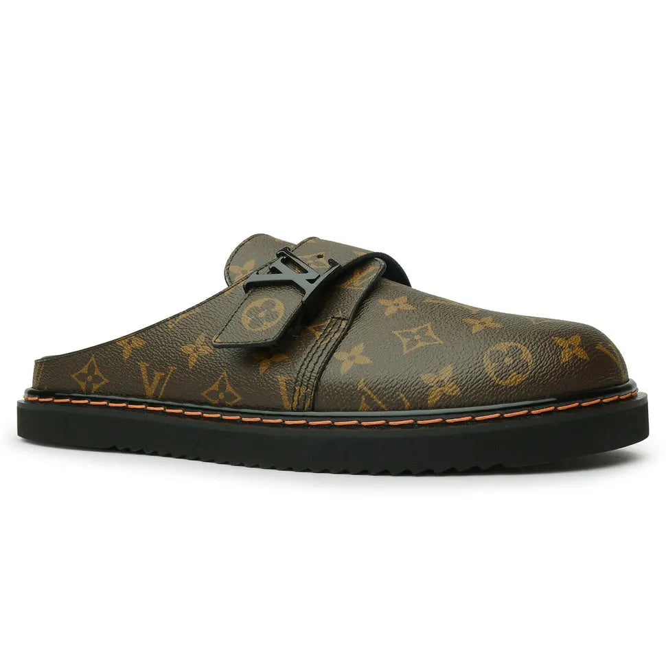 LOUIS VUITTON MONOGRAM LV EASY BROWN MULE Metroutfits