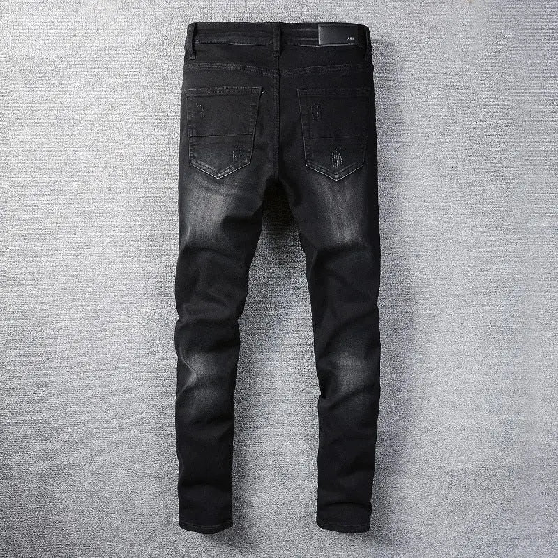 AMIRI - JEANS Black Letter Angel Printing My Store