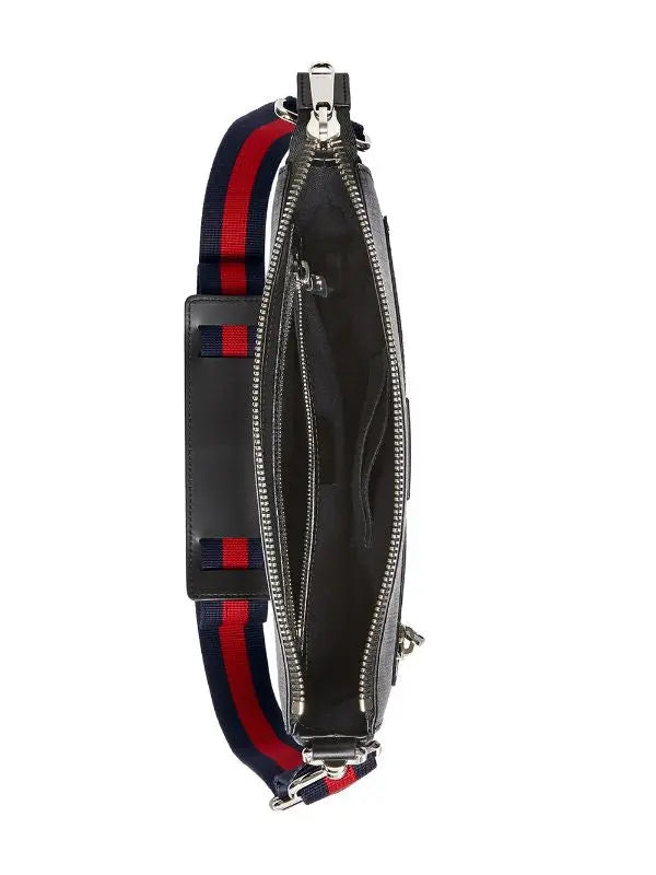GUCCI - Black GG Messenger Bag Metroutfits